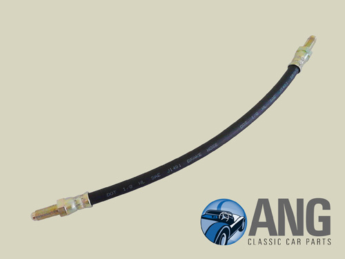 FRONT RUBBER BRAKE HOSE ; AUSTIN HEALEY 3000 MkI, II & III &#39;59-&#39;68.