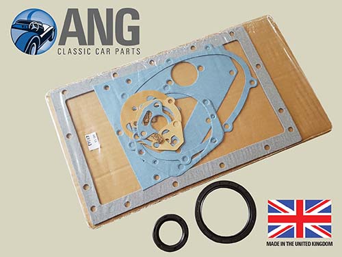 BOTTOM END GASKET SET & CRANK SEALS ; ROBIN, REGAL, RIALTO, KITTEN, FOX, REBEL, TRIKE