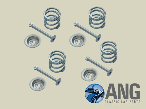 REAR BRAKE SHOES SPRING & PIN KIT ; JENSEN HEALEY GT &#39;75-&#39;76 (LOCKHEED BRAKES)