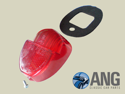 REAR BRAKE, TAIL LIGHT RED LENS & GASKET ; GT6 MkI & II