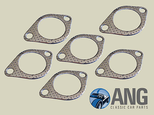 EXHAUST MANIFOLD GASKETS x 6 ; SCIMITAR 3.0 GTE &#39;67-&#39;80