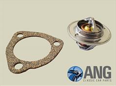 THERMOSTAT & GASKET (88 DEG) ; MGB, MGB-GT