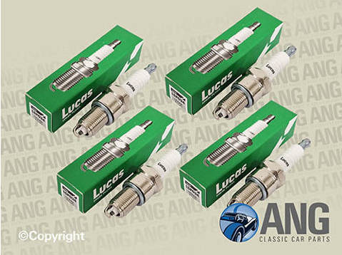 LUCAS N9Y SPARK PLUGS (4) ; MORRIS MINOR