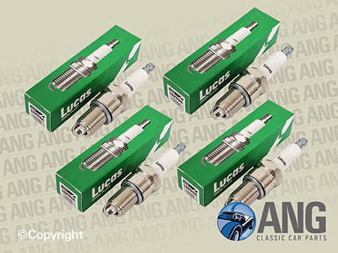 LUCAS N9Y SPARK PLUGS (4) ; MGA 1500, 1600