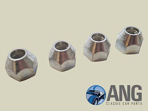 STEEL ROAD WHEEL NUTS x 4 ; TR4, TR4A (STEEL WHEELS)