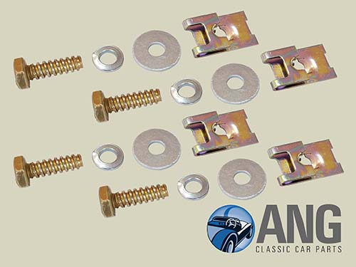 FRONT APRON PANEL TO INNER WING FITTING SCREWS x 4 ; TR3A