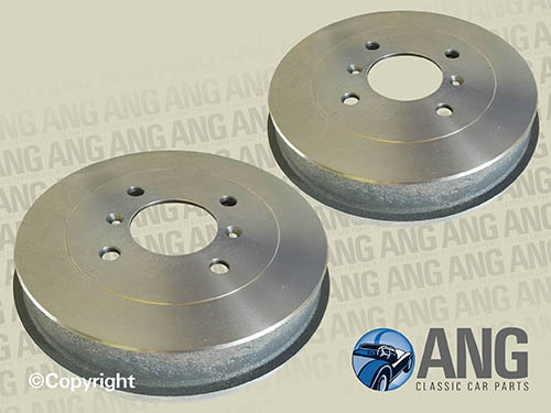 REAR BRAKE DRUM x 2 (9&quot; DIA.) ; TR4, TR4A