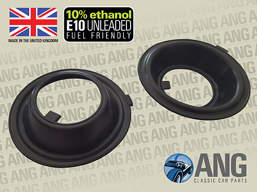 CARBURETTOR RUBBER DIAPHRAGMS (PAIR) ; TRIUMPH TR4, TR4A