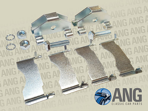 FRONT BRAKE PADS FITTING KIT ; DAIMLER V8, JAGUAR MkII