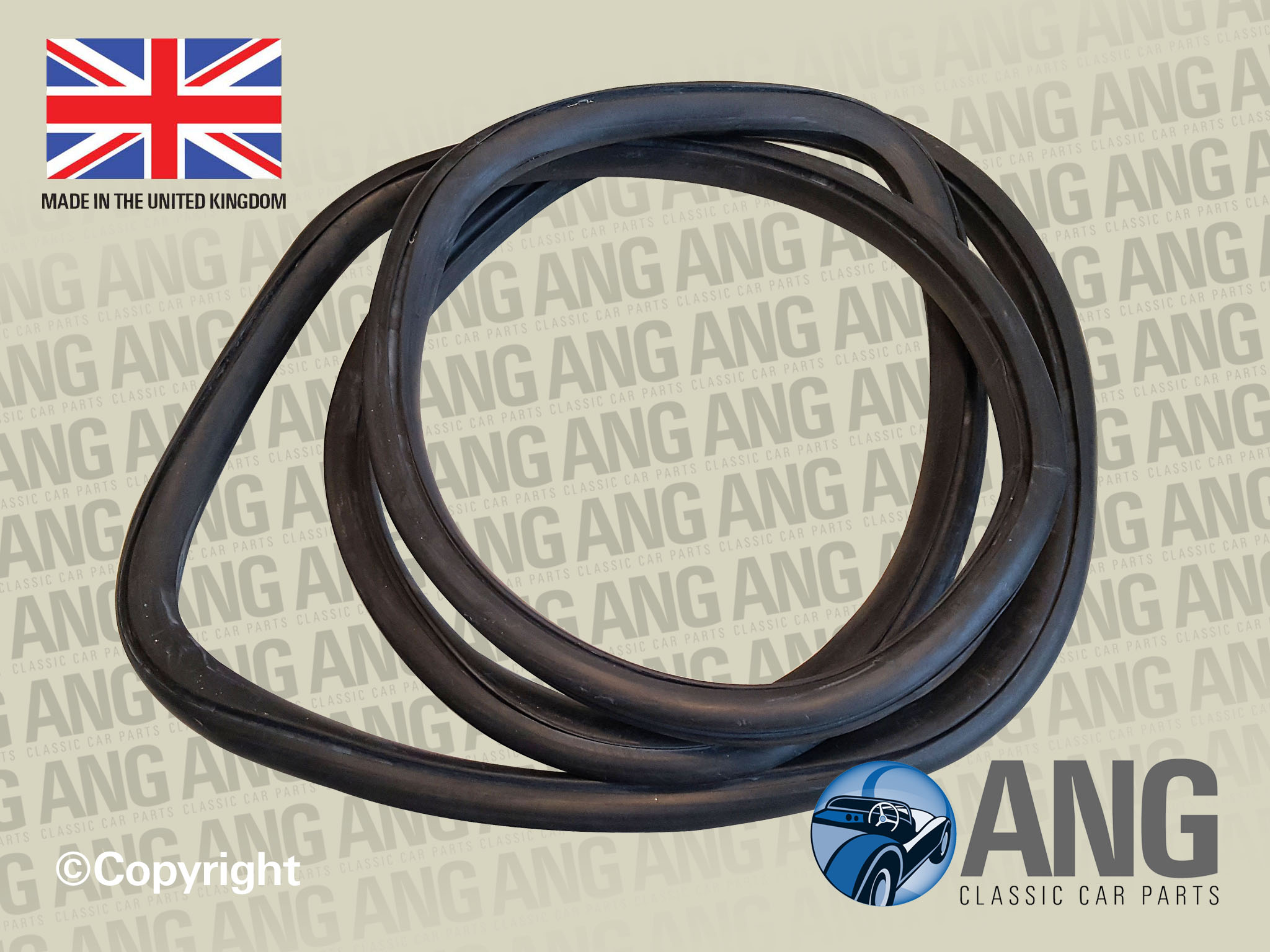 SURREY TOP REAR SCREEN RUBBER SEAL ; TR4, TR4A