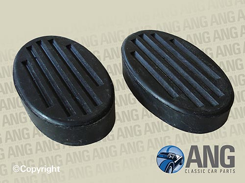 PEDAL RUBBER PADS (BRAKE & CLUTCH) x 2 ; MORRIS MINOR 1000