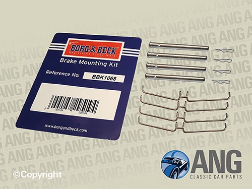 BRAKE PAD FITTING KIT (1/4&quot; PINS) ; TR4, TR4A