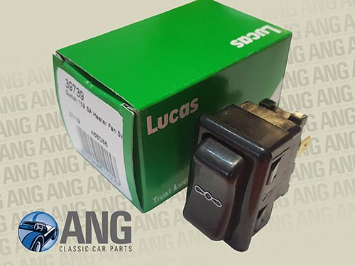 HEATER FAN ROCKER SWITCH (LUCAS) ; MGB, MGB-GT &#39;72-&#39;76, MGB-GT V8