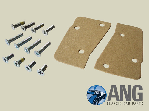 DOOR LATCH & STRIKER PLATE FITTING KIT (CAR SET) ; SPITFIRE MkIII, IV & 1500