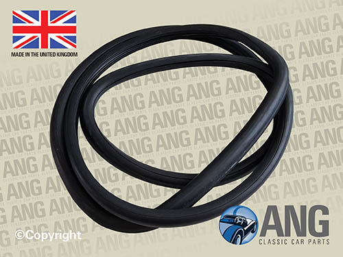 FRONT WINDSCREEN RUBBER SEAL ; JAGUAR MkII, S-TYPE, DAIMLER V8 (UK MADE)