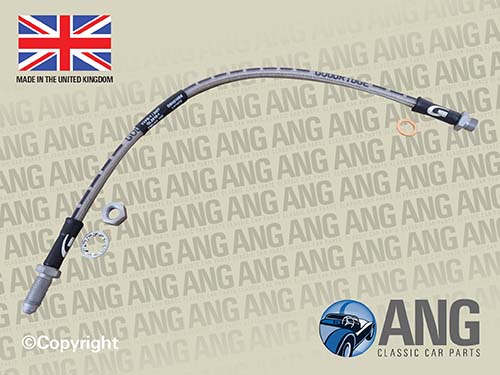 REAR BRAKE HOSE (STAINLESS STEEL) ; TR4