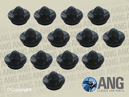 DOOR TRIM PANEL FITTING CLIPS (13) ; ANGLIA 105E, 123E