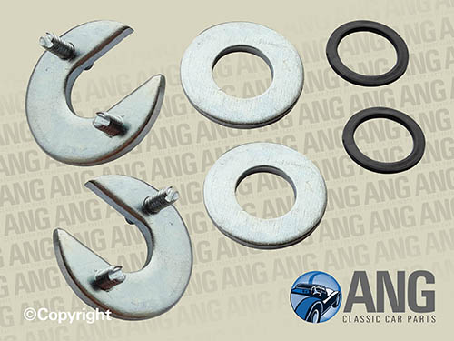 DOOR LOCK BARREL CLIPS (CAR SET) ; TR4, TR4A