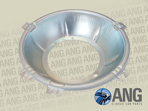 ZINC PLATED INNER HEADLAMP BOWL ; AUSTIN, MORRIS 1100, 1300