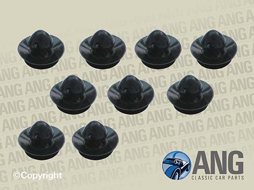 DOOR INTERIOR TRIM PANEL FITTING CLIPS (9) ; AUSTIN, LEYLAND, ROVER MINI