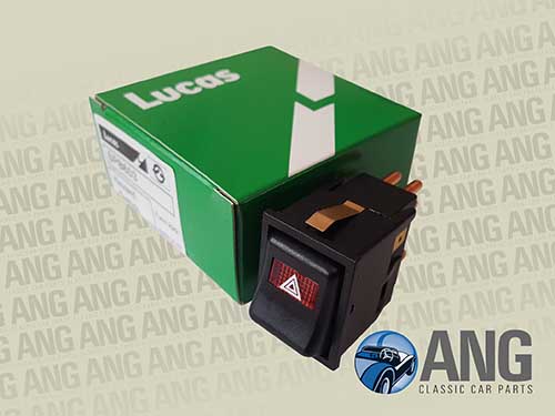 HAZARD WARNING ROCKER SWITCH (LUCAS) ; RELIANT ROBIN &#39;89-&#39;01