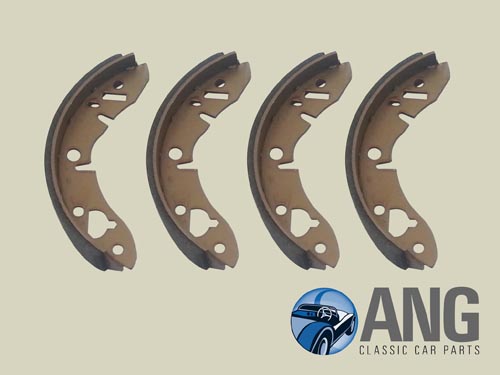 BRAKE SHOE SET (REAR) ; AUSTIN, LEYLAND, ROVER MINI &#39;59-&#39;00