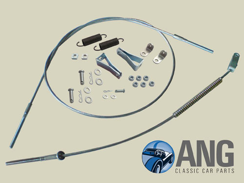 HANDBRAKE CABLES & FITTING KIT ; GT6 MkI