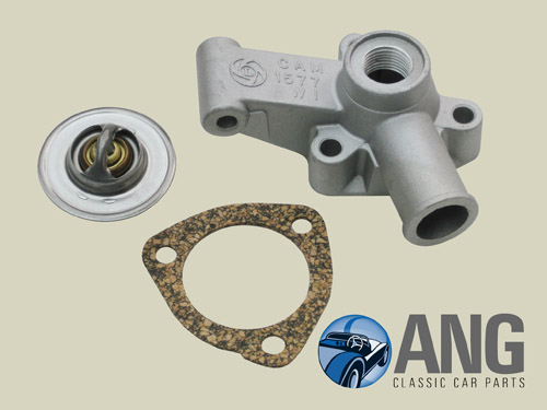 THERMOSTAT HOUSING, THERMOSTAT & GASKET ; MGB, MGB-GT &#39;76-&#39;80